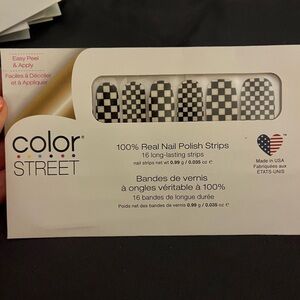 Color Street Check Yourself Nail Strips - Black and White